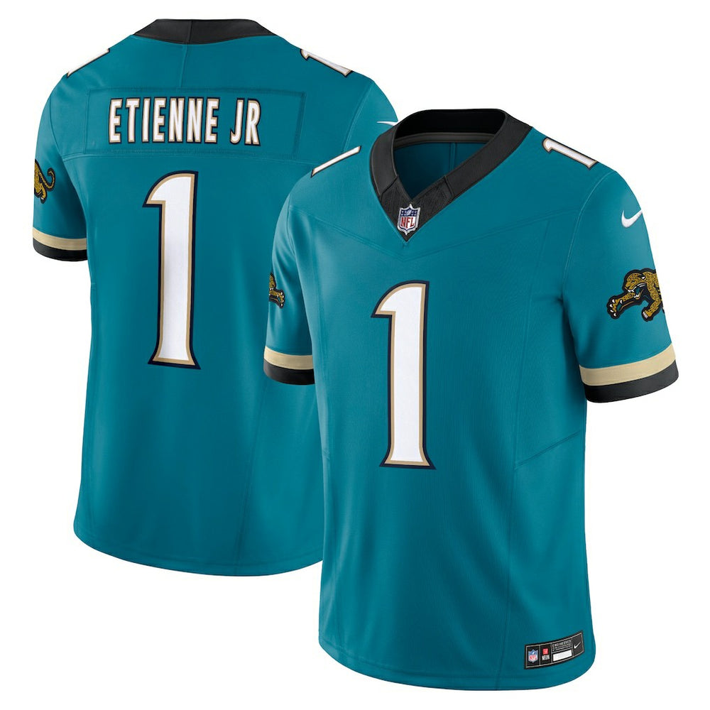 Travis Etienne Jacksonville Jaguars Prowler Throwback Vapor F.U.S.E. Limited Jersey - Teal for sale