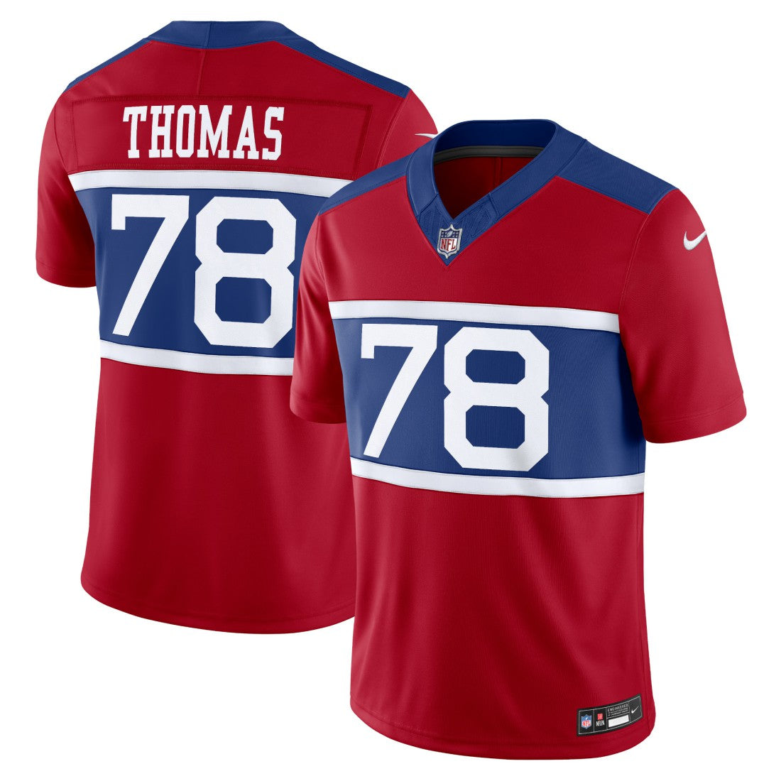 Andrew Thomas New York Giants Alternate Vapor F.U.S.E. Limited Jersey - Century Red sale
