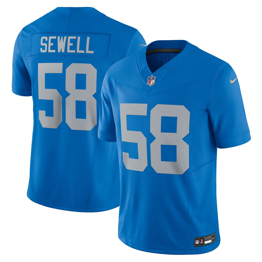 Penei Sewell Detroit Lions Vapor F.U.S.E. Alternate Limited Jersey - Blue online