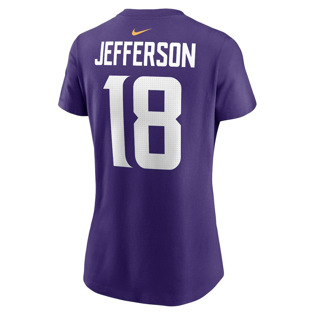 Justin Jefferson Minnesota Vikings Women's Player Name & Number T-Shirt - Purple online