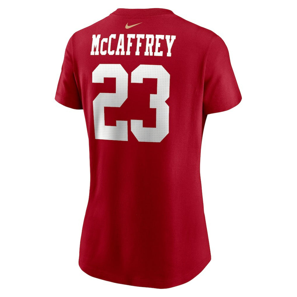 Christian McCaffrey San Francisco 49ers Women's Player Name & Number T-Shirt - Scarlet sale