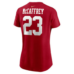 Christian McCaffrey San Francisco 49ers Women's Player Name & Number T-Shirt - Scarlet sale