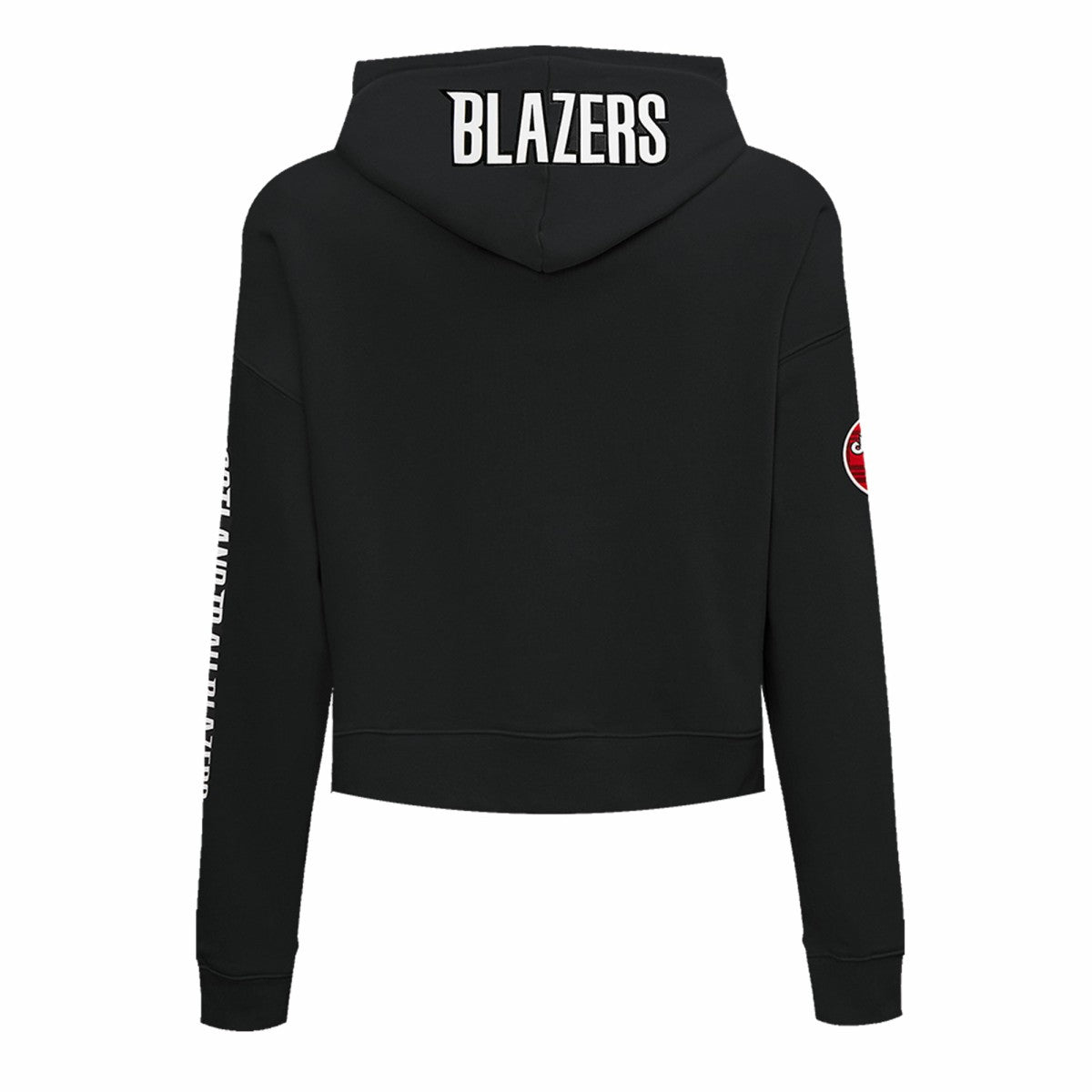Portland Trail Blazers Pro Standard Women's 2023/24 City Edition Cropped Pullover Hoodie - Black shop
