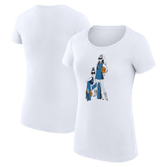 Minnesota Timberwolves G-III 4Her by Carl Banks Women's Super-Slim Fit Lightweight Basketball Girls T-Shirt - White discount