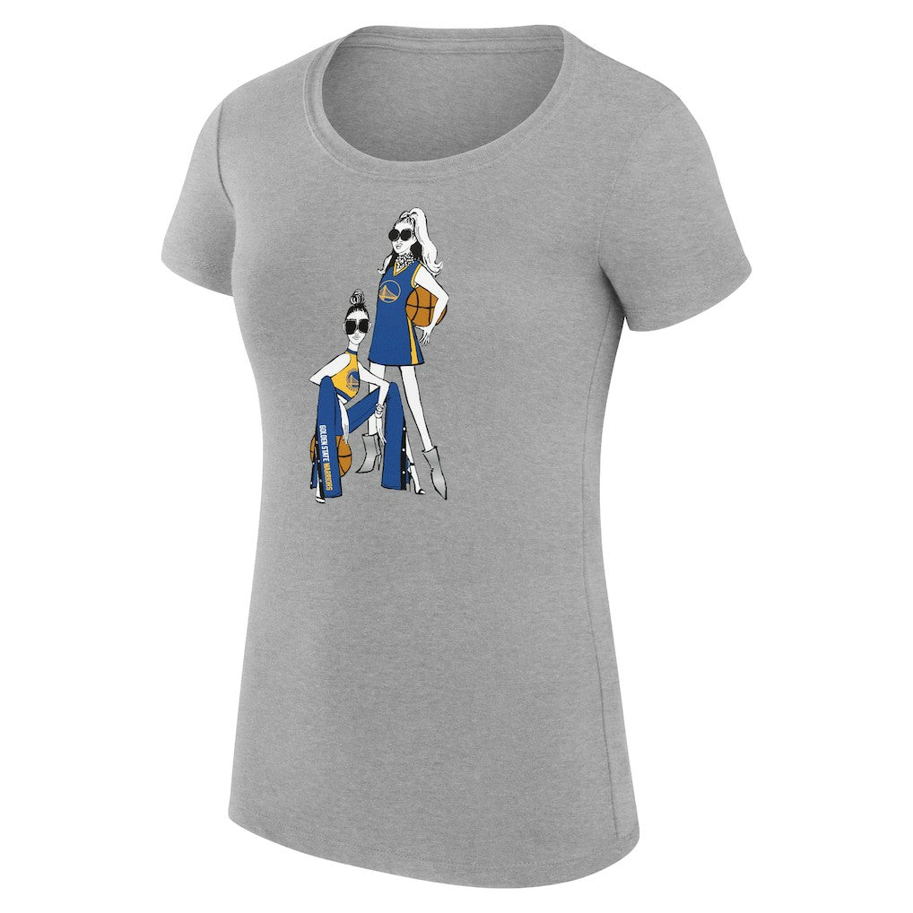 Golden State Warriors G-III 4Her by Carl Banks Women's Super-Slim Fit Lightweight Basketball Girls T-Shirt sale - Heather Gray online