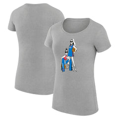 Oklahoma City Thunder G-III 4Her by Carl Banks Women's Super-Slim Fit Lightweight Basketball Girls T-Shirt - Heather Gray on sale