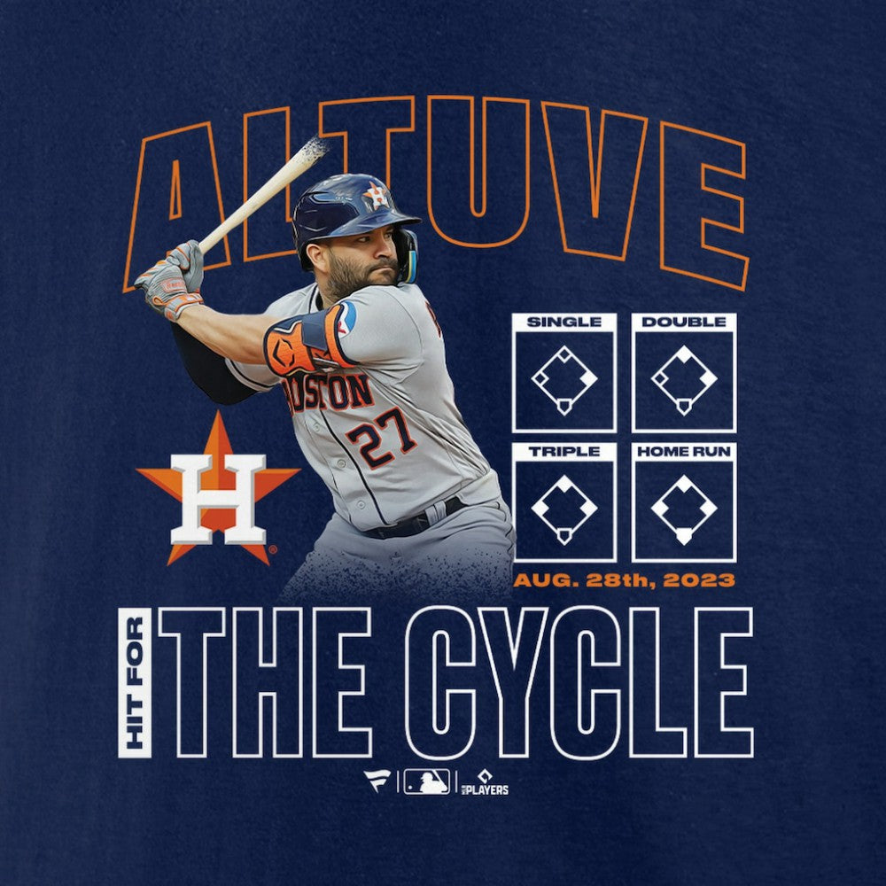 Jose Altuve Houston Astros Cycle T-Shirt - Navy