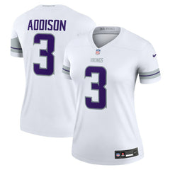 Jordan Addison Minnesota Vikings Women's Alternate Legend Player Performance Top - White for sale