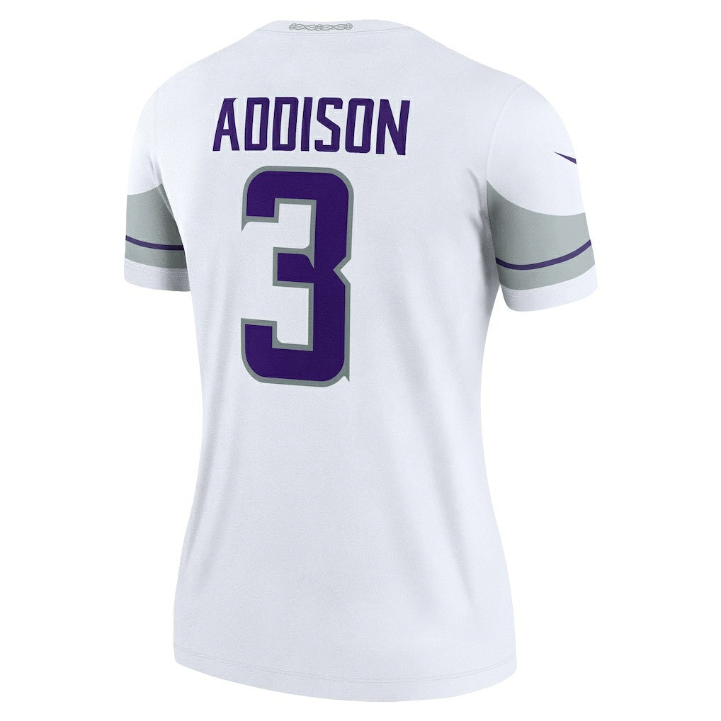 Jordan Addison Minnesota Vikings Women's Alternate Legend Player Performance Top - White for sale