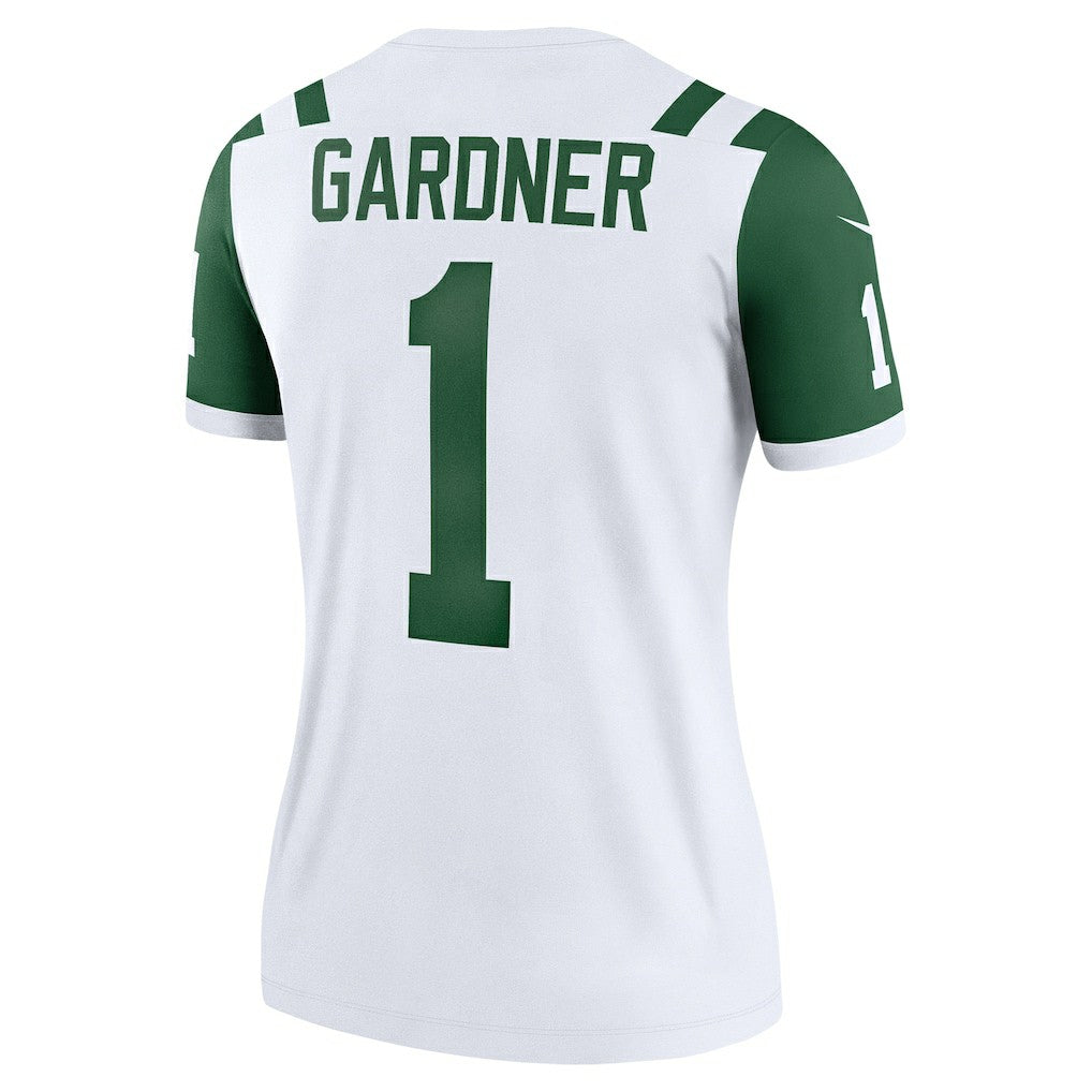 Ahmad Sauce Gardner New York Jets Women's Alternate Legend Player Performance Top - Classic Alternate White for sale
