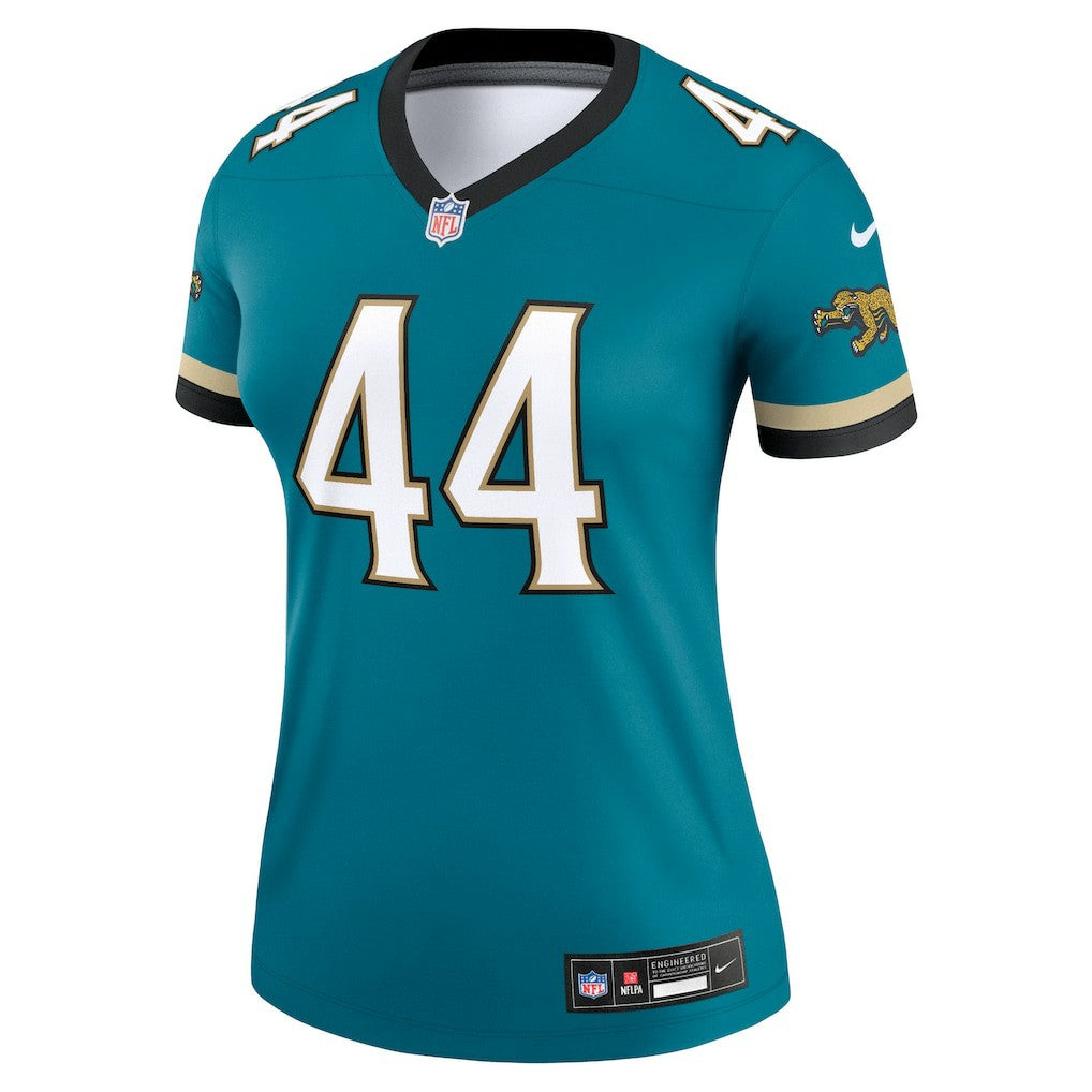 Travon Walker Jacksonville Jaguars Women's Alternate Legend Player Performance Top - Prowler Throwback Teal discount