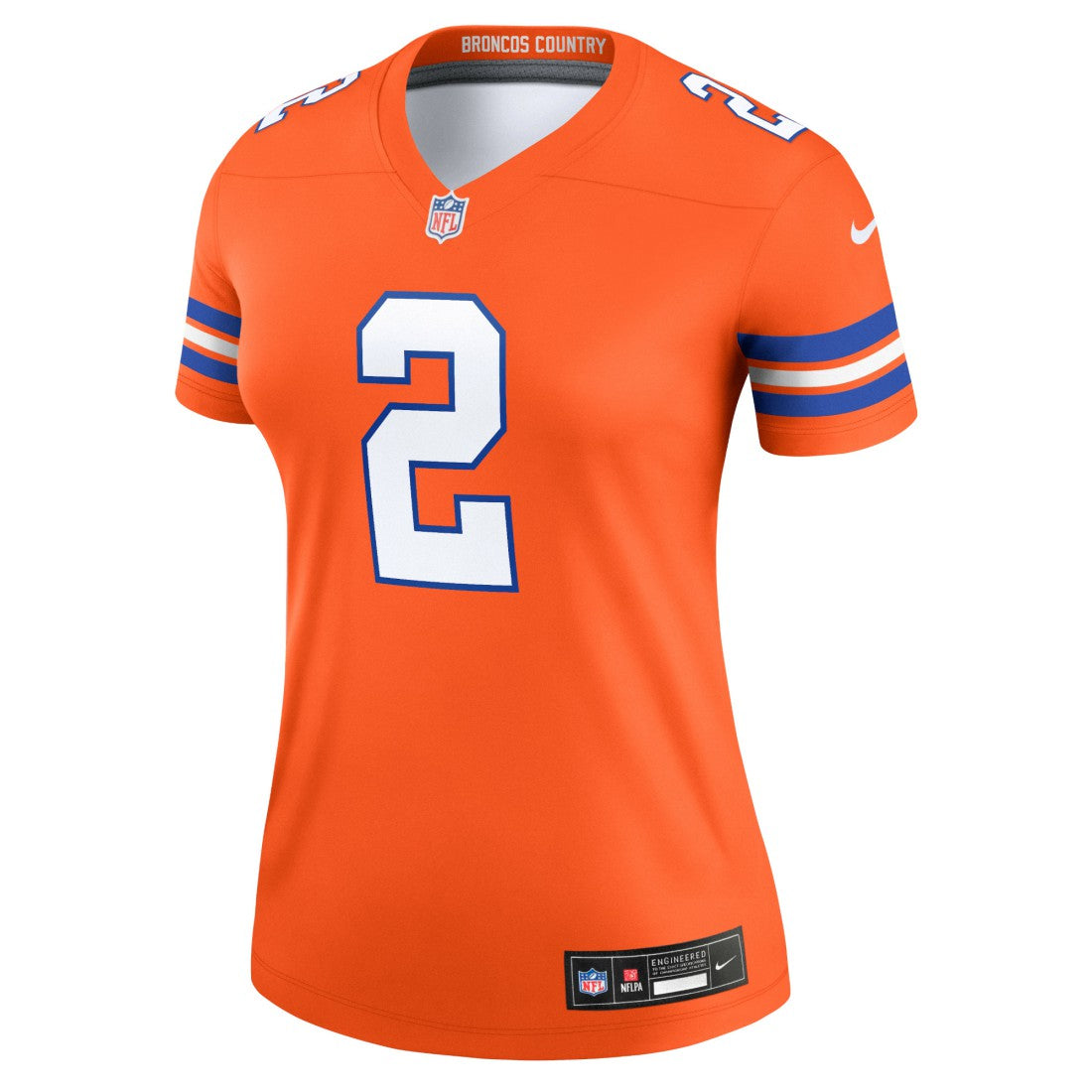 Patrick Surtain II Denver Broncos Women's Alternate Legend Player Performance Top - Mile High Collection 1977 Throwback Orange on sale