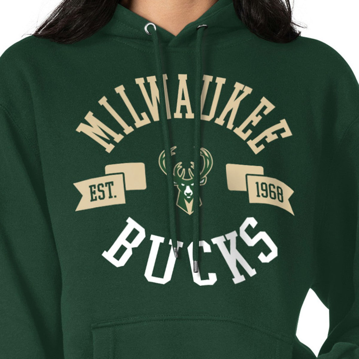 Milwaukee Bucks G-III 4Her by Carl Banks Women's City Pullover Hoodie - Green sale
