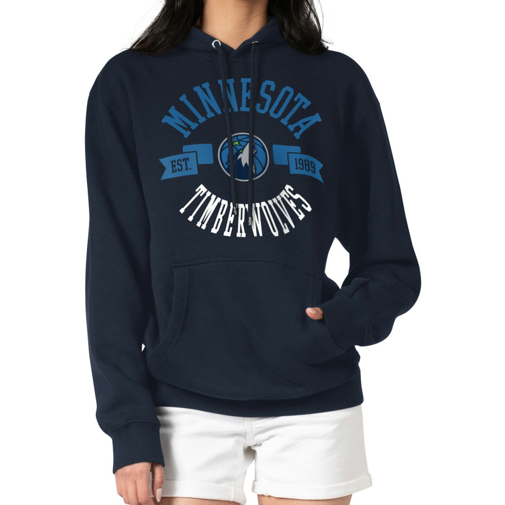Minnesota Timberwolves G-III 4Her by Carl Banks Women's City Pullover Hoodie - Navy cheap