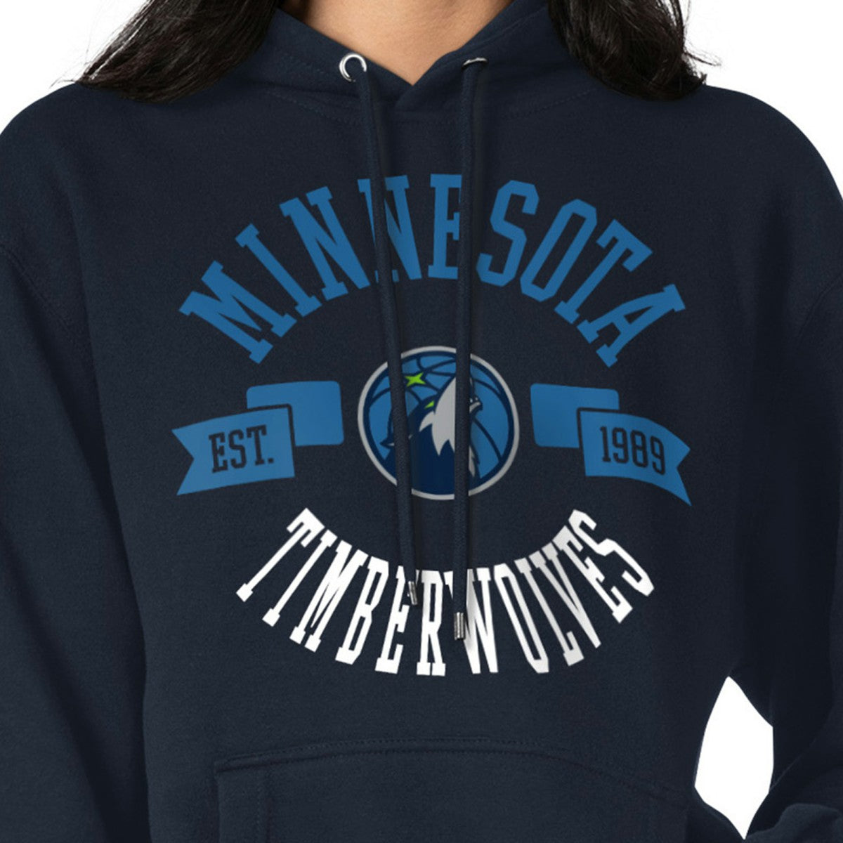 Minnesota Timberwolves G-III 4Her by Carl Banks Women's City Pullover Hoodie - Navy cheap
