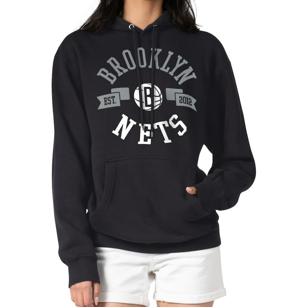 Brooklyn Nets G-III 4Her by Carl Banks Women's City Pullover Hoodie - Black discount