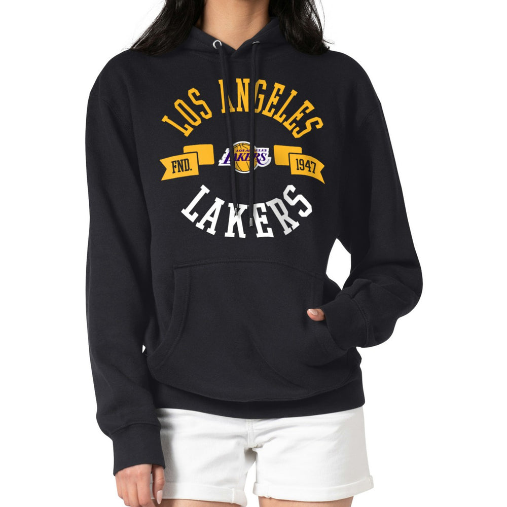 Los Angeles Lakers G-III 4Her by Carl Banks Women's City Pullover Hoodie - Black cheap