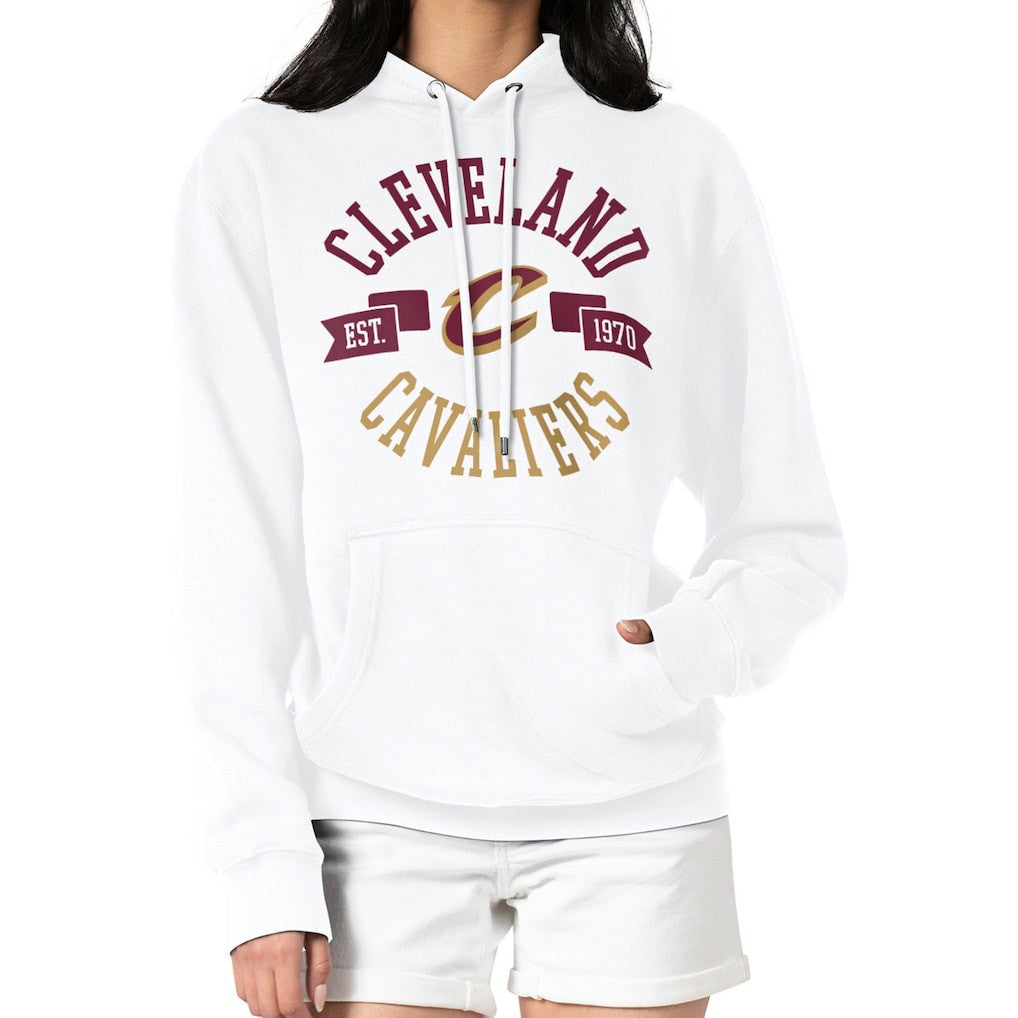 Cleveland Cavaliers G-III 4Her by Carl Banks Women's City Pullover Hoodie sale - White sale