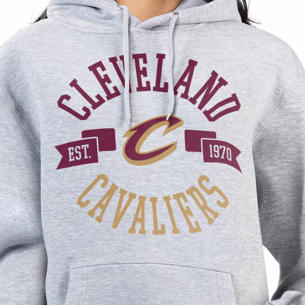 Cleveland Cavaliers G-III 4Her by Carl Banks Women's City Pullover Hoodie sale - Heather Gray on sale
