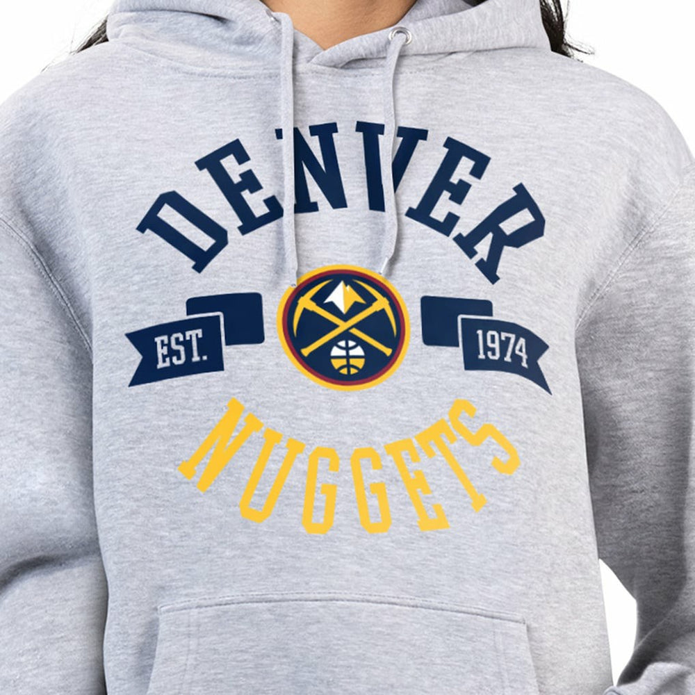 Denver Nuggets G-III 4Her by Carl Banks Women's City Pullover Hoodie sale - Heather Gray outlet