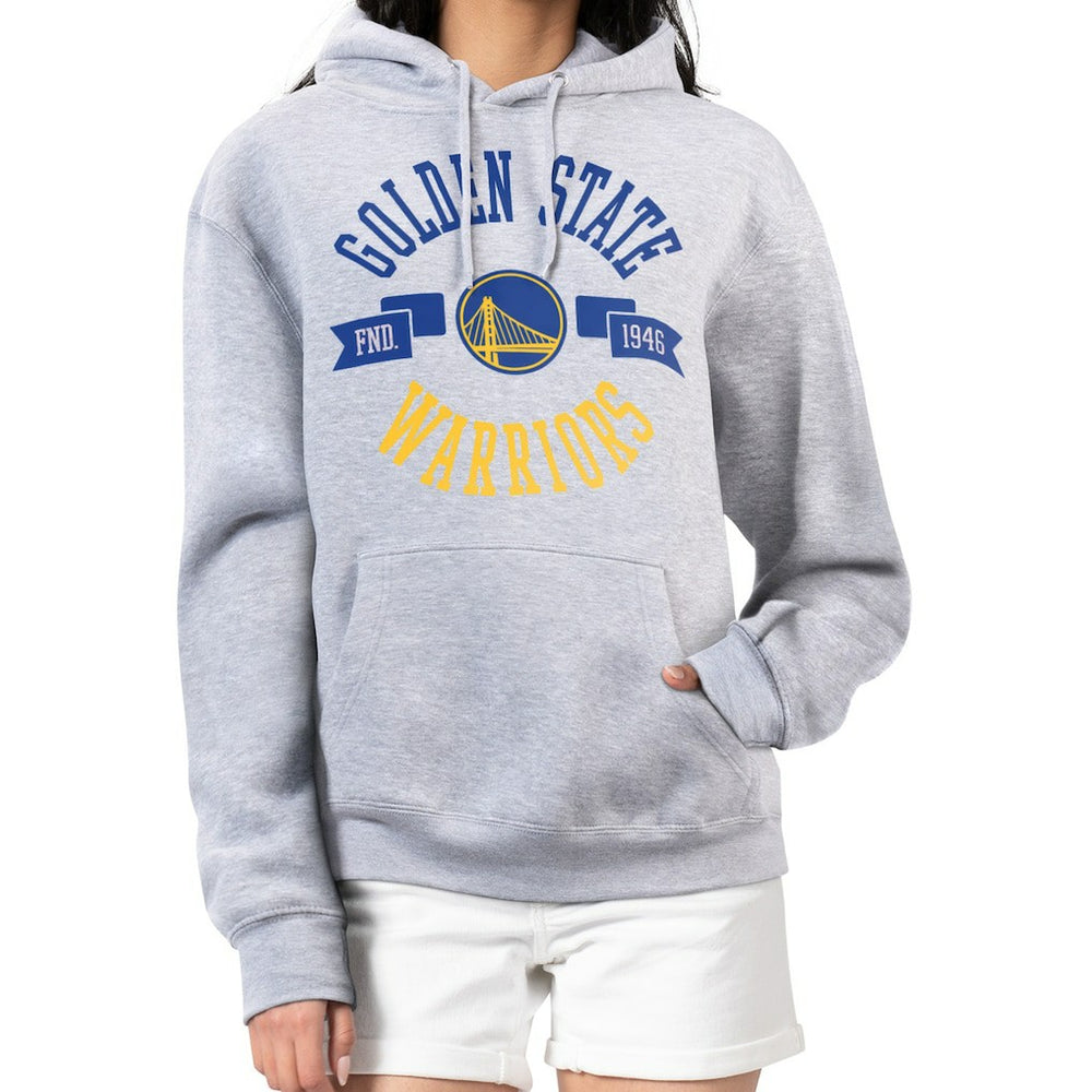 Golden State Warriors G-III 4Her by Carl Banks Women's City Pullover Hoodie sale - Heather Gray online