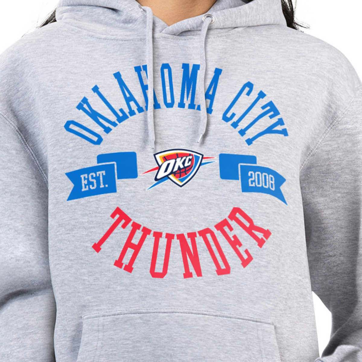 Oklahoma City Thunder G-III 4Her by Carl Banks Women's City Pullover Hoodie - Heather Gray outlet