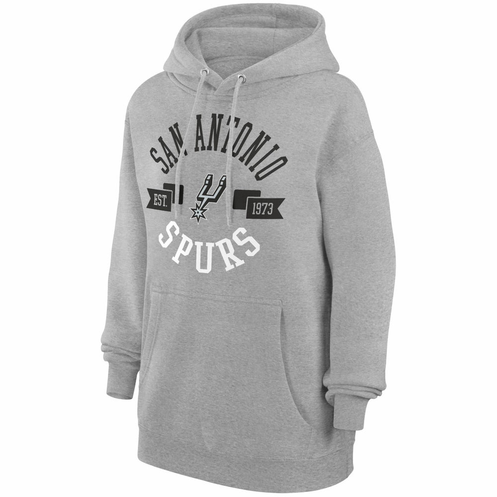 San Antonio Spurs G-III 4Her by Carl Banks Women's City Pullover Hoodie - Heather Gray for sale