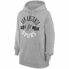 San Antonio Spurs G-III 4Her by Carl Banks Women's City Pullover Hoodie - Heather Gray for sale