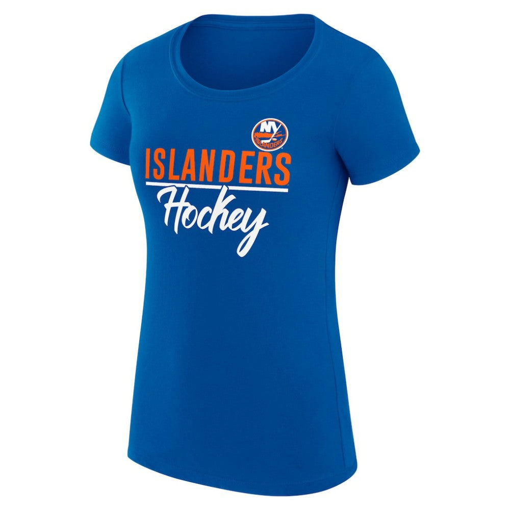 New York Islanders G-III 4Her by Carl Banks Women's Super-Slim Fit Lightweight Team Sport T-Shirt - Royal T-shirts