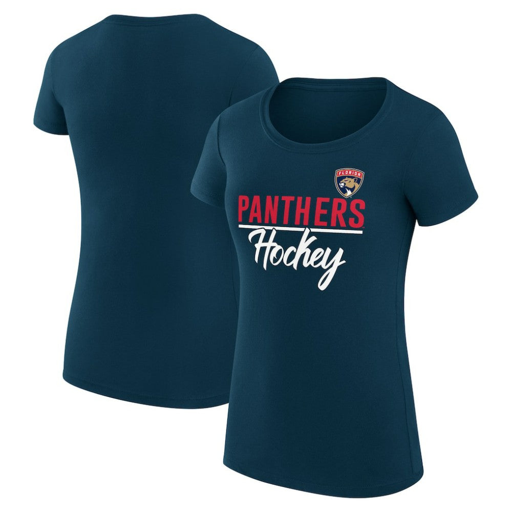 Florida Panthers G-III 4Her by Carl Banks Women's Super-Slim Fit Lightweight Team Sport T-Shirt - Navy T-shirts