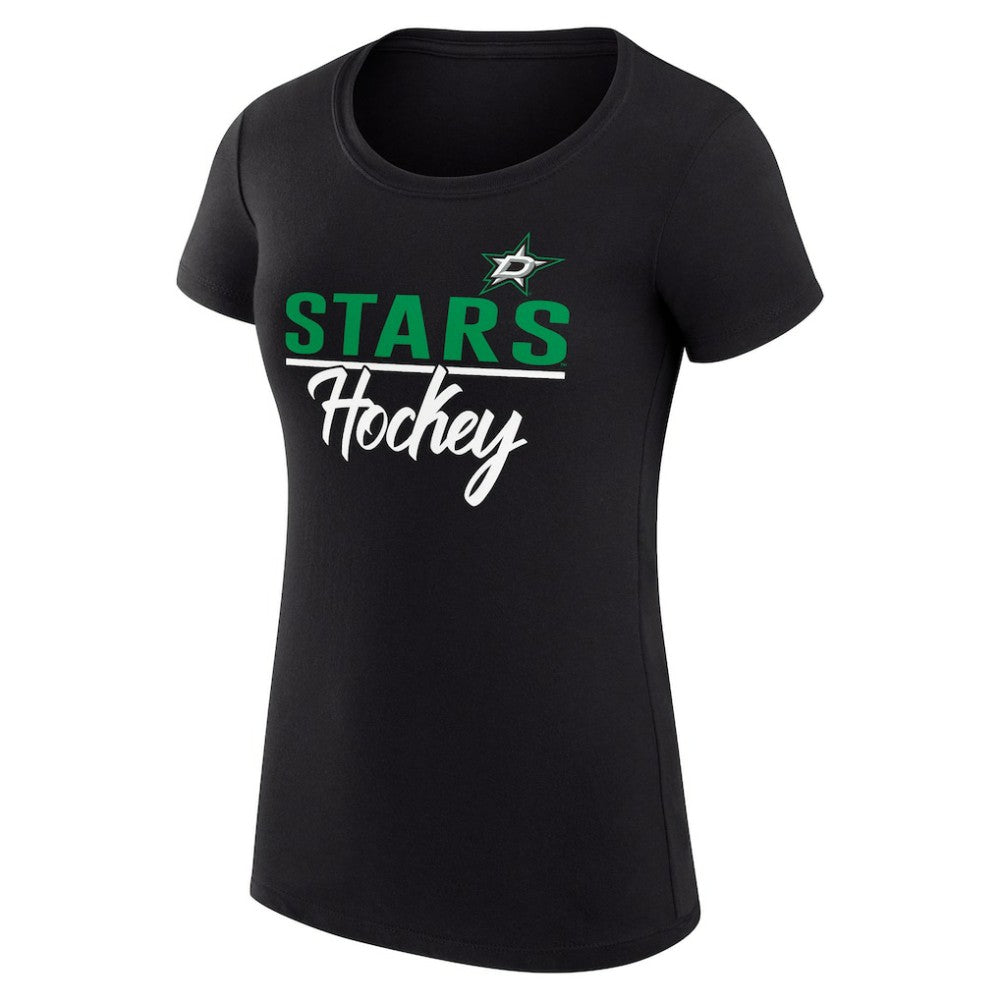 Dallas Stars G-III 4Her by Carl Banks Women's Super-Slim Fit Lightweight Team Sport T-Shirt - Black T-shirts