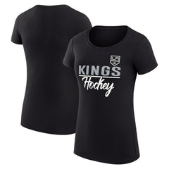 Los Angeles Kings G-III 4Her by Carl Banks Women's Super-Slim Fit Lightweight Team Sport T-Shirt - Black T-shirts