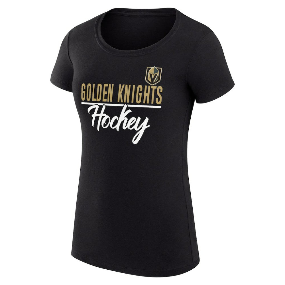 Vegas Golden Knights G-III 4Her by Carl Banks Women's Super-Slim Fit Lightweight Team Sport T-Shirt - Black T-shirts