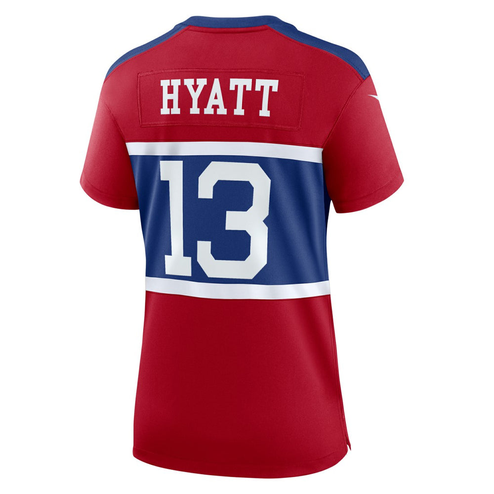 Jalin Hyatt New York Giants Women's Alternate Player Game Jersey - Century Red for sale