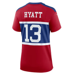 Jalin Hyatt New York Giants Women's Alternate Player Game Jersey - Century Red for sale