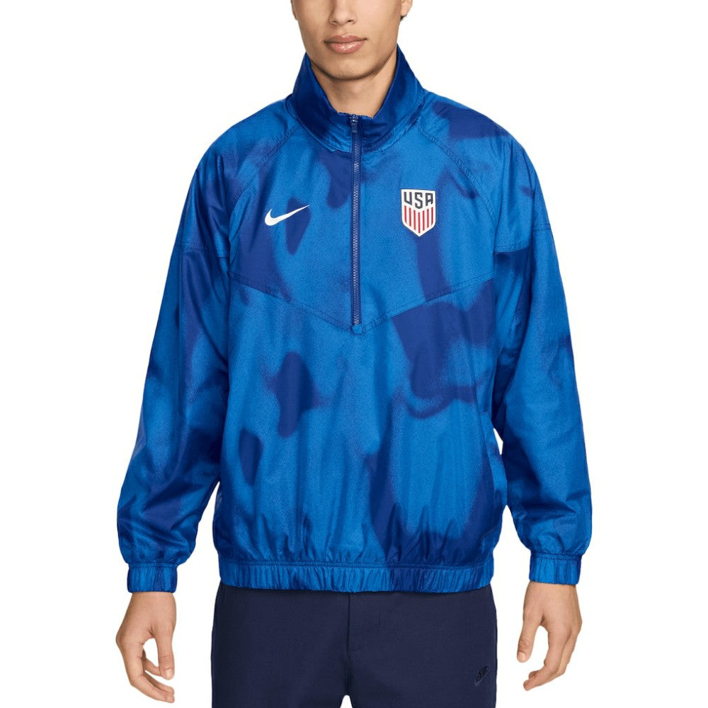 USMNT Windrunner Anorak Half-Zip Jacket - Royal shop