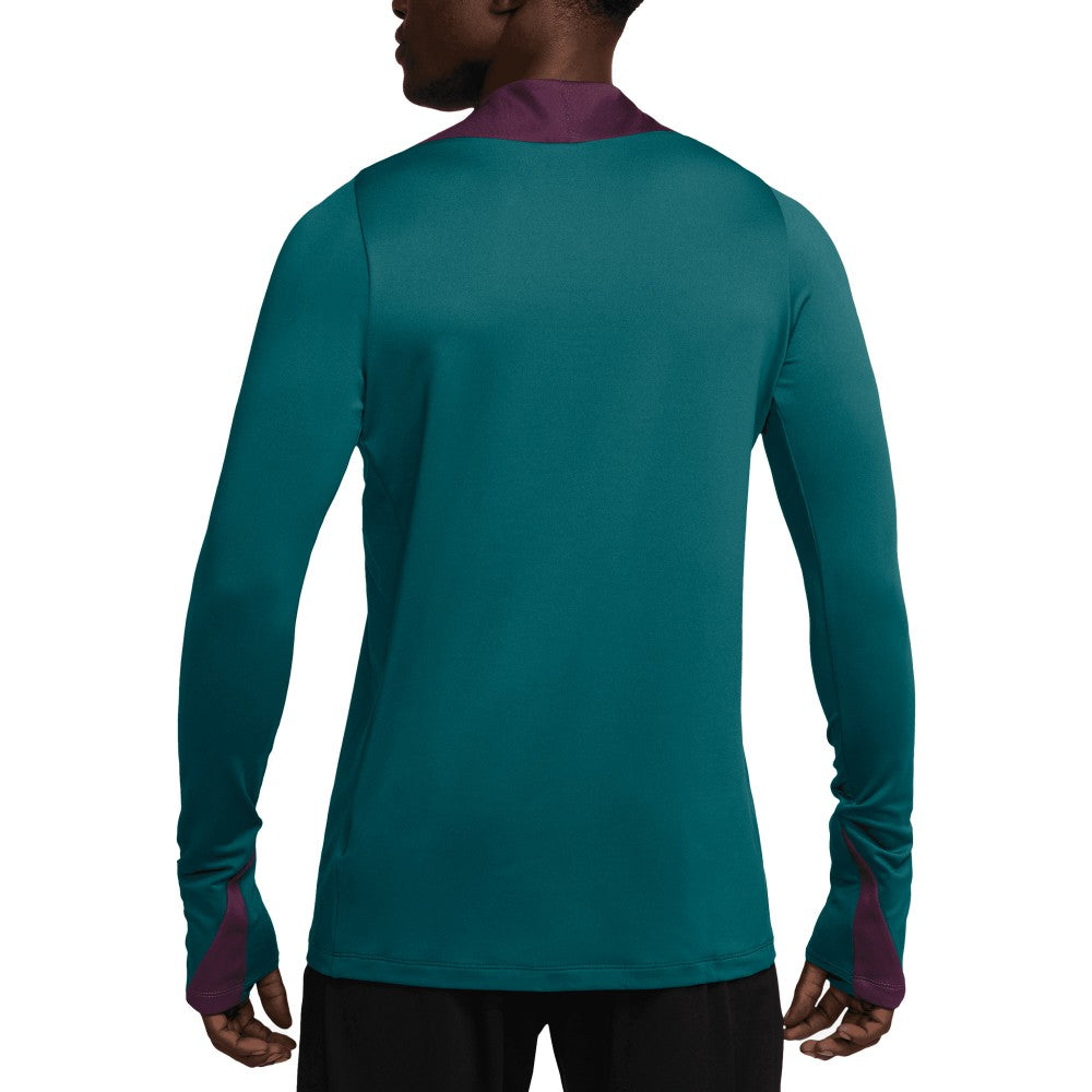 Paris Saint-Germain 2024/25 Strike Drill Performance Quarter-Zip Long Sleeve Top - Teal outlet