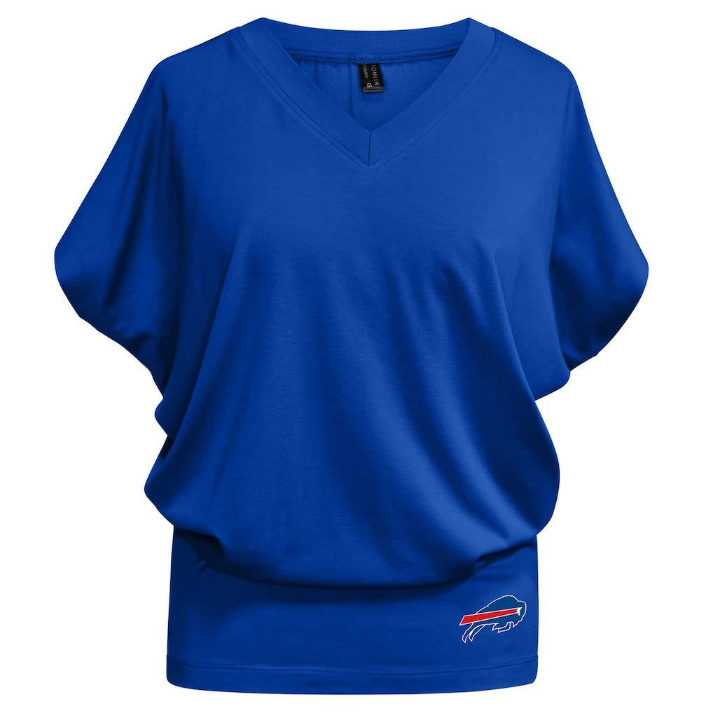 Buffalo Bills Kiya Tomlin Women's Blousy V-Neck T-Shirt - Royal for sale