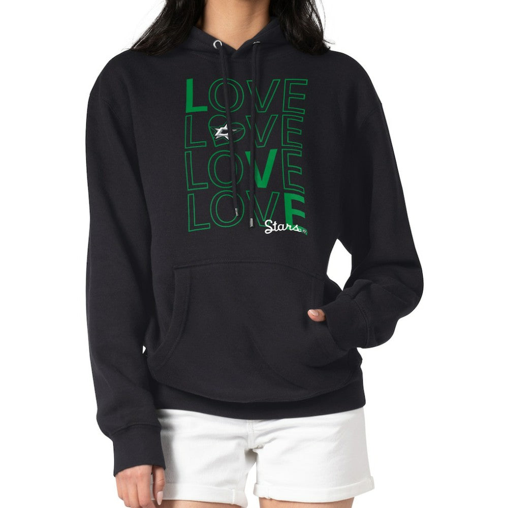 Dallas Stars G-III 4Her by Carl Banks Women's Hockey Love Fleece Pullover Hoodie - Black Hoodies