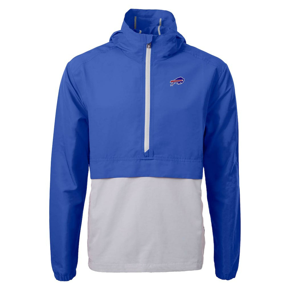 Buffalo Bills Cutter & Buck Charter Eco Recycled Anorak Half-Zip Jacket - Blue on sale
