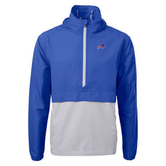 Buffalo Bills Cutter & Buck Charter Eco Recycled Anorak Half-Zip Jacket - Blue on sale
