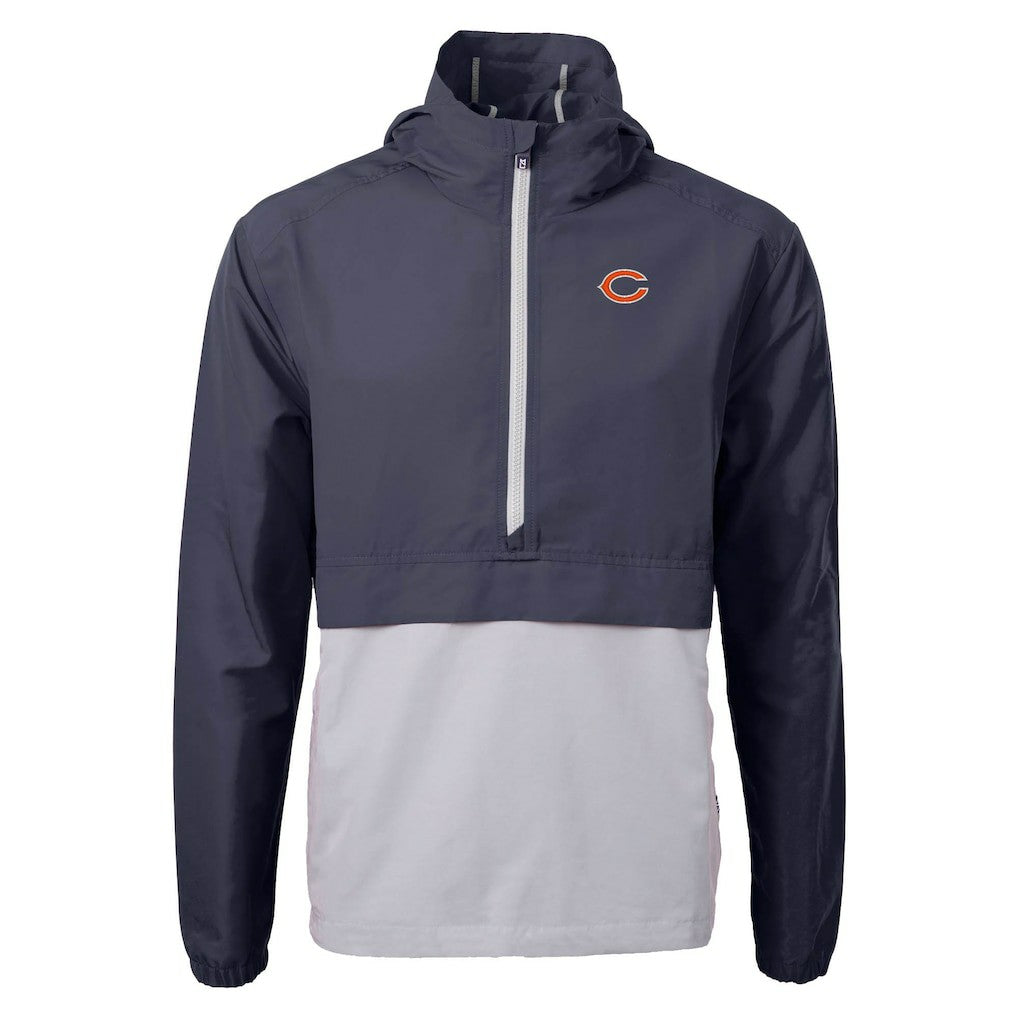 Chicago Bears Cutter & Buck Charter Eco Recycled Anorak Half-Zip Jacket - Blue for sale