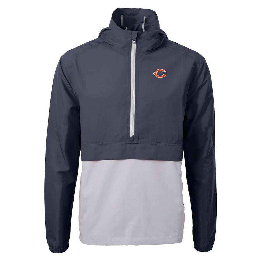 Chicago Bears Cutter & Buck Charter Eco Recycled Anorak Half-Zip Jacket - Blue for sale