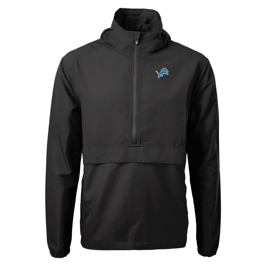 Detroit Lions Cutter & Buck Charter Eco Recycled Anorak Half-Zip Jacket - Black online