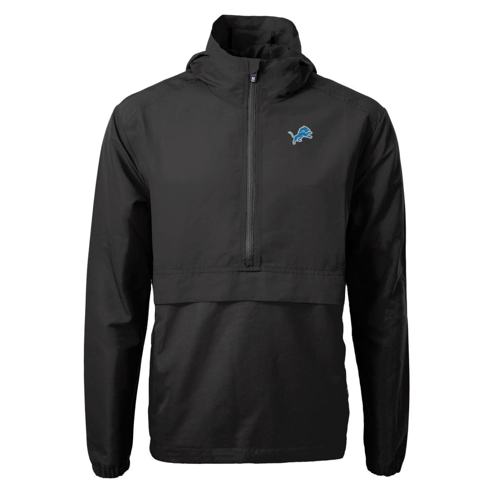 Detroit Lions Cutter & Buck Charter Eco Recycled Anorak Half-Zip Jacket - Black online