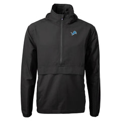 Detroit Lions Cutter & Buck Charter Eco Recycled Anorak Half-Zip Jacket - Black online