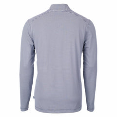 Detroit Lions Cutter & Buck Virtue Eco Pique Micro Stripe Recycled Quarter-Zip Pullover Top - Navy/White discount