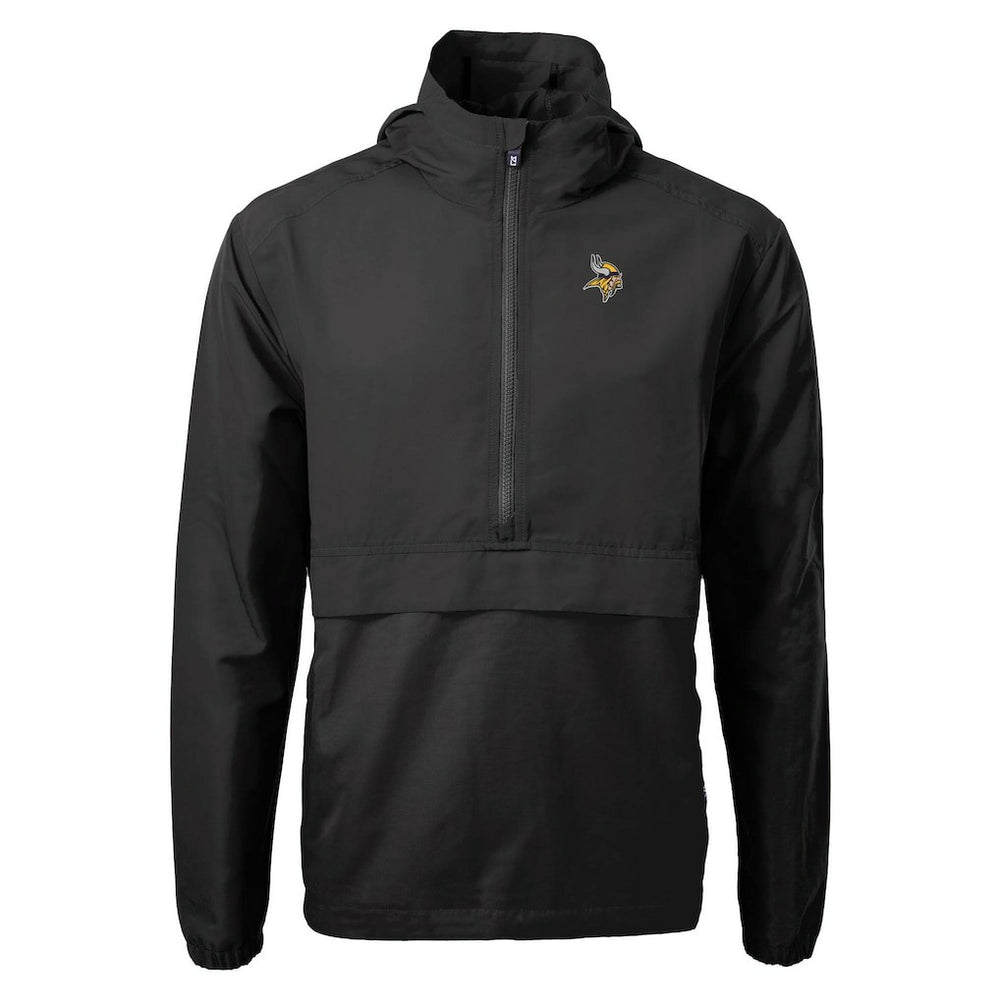 Minnesota Vikings Cutter & Buck Charter Eco Recycled Anorak Half-Zip Jacket - Black sale