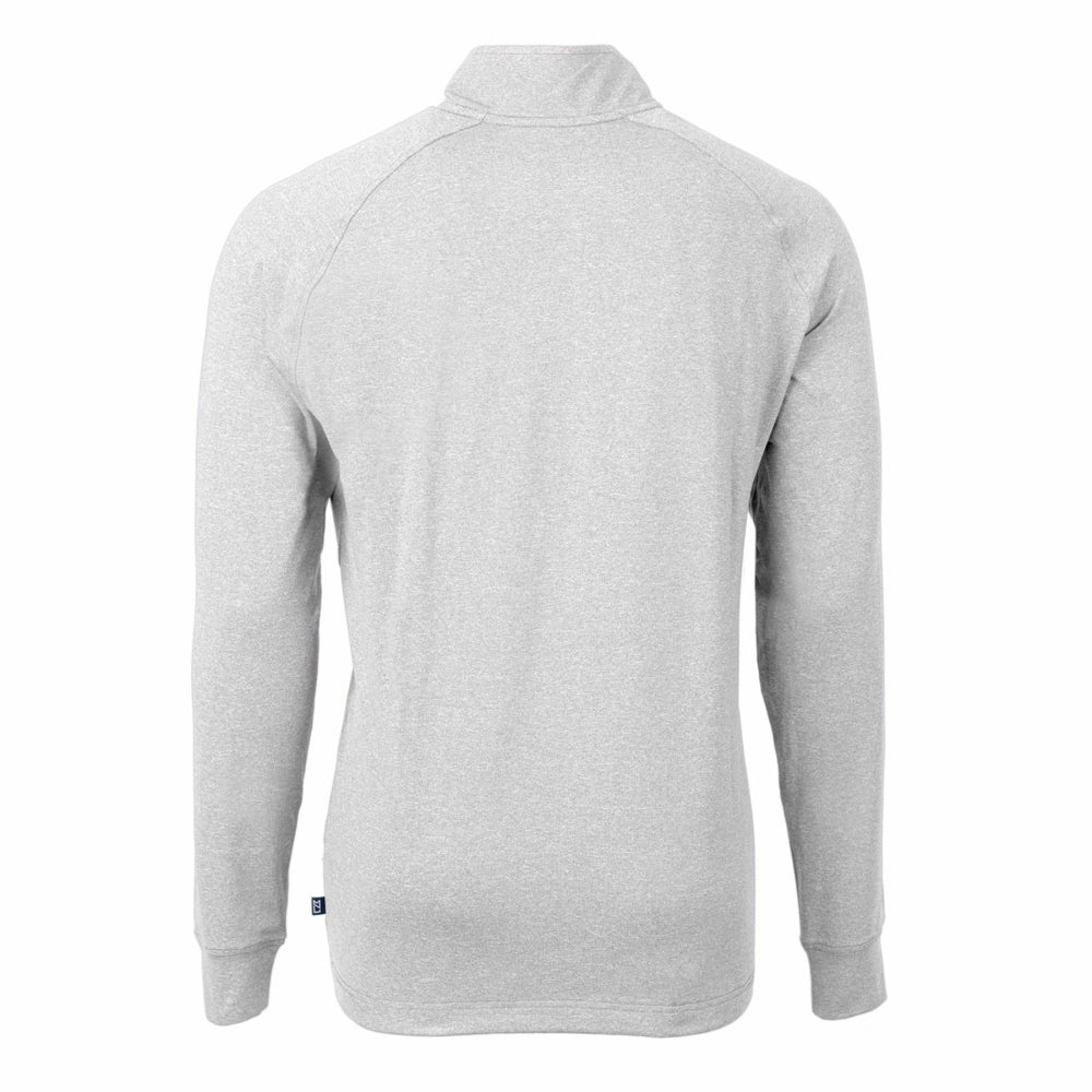 Detroit Lions Cutter & Buck Adapt Eco Knit Quarter-Zip Pullover Top - Heather Gray outlet