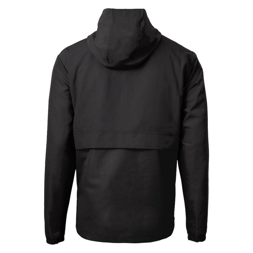 New Orleans Saints Cutter & Buck Charter Eco Recycled Anorak Half-Zip Jacket - Black on sale